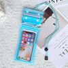 Waterproof Phone Case with Neck Strap(Sky Blue)