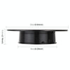 25cm 360 Degree Electric Rotating Mirror Surface Turntable Display Stand Video Shooting Props Turntable for Photography, Load 3kg, Powered by Battery(Black)