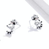 S925 Sterling Silver Raccoon Women Earrings