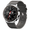 N58 IP67 1.28 inch Touch Color Screen Smart Watch(Leather Silver)