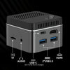 GMK NucBox Windows 10 System Mini PC, Intel Celeron J4125 Quad Core 64bit 14nm 2GHz-2.7GHz, Support WiFi & Bluetooth & RJ45, 8GB+128GB,EU Plug