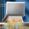 D33  2 Fan Laptop Cooling Bracket Folding Portable Liftable Tablet Bracket(Black)