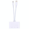 NK-103Pro 3 in 1 8 Pin + USB-C / Type-C Male to USB + TF / SD Card Reader