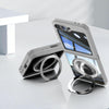 For Samsung Galaxy Z Flip6 360 Holder MagSafe Acrylic Hybrid TPU Phone Case(Grey)