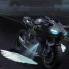 1pair Motorcycle Angel Wings Welcome Light LED Chassis Modified Wings Projector Light(White)