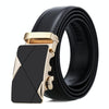 Dandali Casual Men Automatic Buckle Belt Business Soft Leather Pants Band, Length (cm): 120cm(ZD-7)