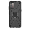 For Nokia G21 Armor Bear Shockproof PC + TPU Phone Case with Ring(Black)