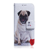 Pug Pattern Coloured Drawing Horizontal Flip Leather Case for Asus Zenfone Max Plus (M1) ZB570TL, with Holder & Card Slots & Wallet