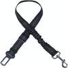 Reflective Dog Car Seat Belt, Adjustable & Telescopic (Black)