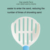 Cat Litter Scoop with Ergonomic Handle (Grey + Green)