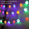 LED Halloween Decoration Luminous Cloth Ghost Ornament String Light 3m 20 Lights(Warm White)
