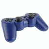 Double Shock III Wireless Controller, Manette Sans Fil Double Shock III for Sony PS3, Has Vibration Action(with logo)(Blue)