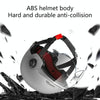 BY-1292 Unisex Motorcycle Frosted Protective Short Mirror Half Helmet (White)