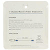 Passive Video Balun over CAT5, 600m (2 Pack)