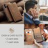 For Samsung Galaxy A26 CaseMe 013 Multifunctional Horizontal Flip Leather Phone Case(Brown)