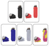 700ml Outdoor Silicone Folding Water Cup Telescopic Water Bottle Travel Drinking Cup With Carabiner(Grey)