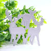 2 PCS Three Christmas Deer Carbon Steel Embossing Cutting Dies