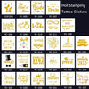 20 PCS Waterproof Bachelor Party Hot Stamping Wedding Bridal Tattoo Stickers(VC-231)