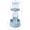 Clip-On Pet Feeder & Waterer (Blue) | Cat/Small Dog | Cage/Crate