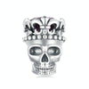 S925 Sterling Silver Halloween Ornament Skull DIY Beads(SCC2726)