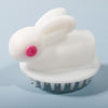 2 PCS Cute Rabbit Shaped Silicone Shampoo Brush(White)