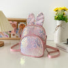 PU Children Sequin Backpack Girls Single-Shoulder Bag(Light Pink)