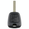 For PEUGEOT 206 / 307 2 Buttons Intelligent Remote Control Car Key with Integrated Chip & Battery, without Grooved, Frequency: 433MHz