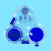 2 PCS Decompression Artifact Boring Vent Fingertip Rubik Cube Handle Fun Toy(Blue)