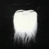 White Bushy Mustache Fake Beard with Elastic Strap(White)