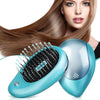 Portable Electric Hair Ionic Brush Hair Straightener Brush Negative Ion Comb Anti-static Massage Mini Straight Hair comb(Green)