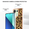 For Xiaomi Redmi Note 13 4G Global Electroplating Marble Dual-side IMD Phone Case(Leopard Print)