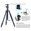 TRIOPO Oubao A-308S Adjustable Portable  Aluminum Alloy Tripod with Ball Head for SLR Camera