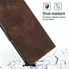 For Asus ROG Phone 8 Skin Feel Embossed Leather Phone Case(Brown)