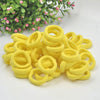 20pcs / Pack Girls Kids Rubber Bands Ponytail Holder Elastic Hair Bands(Yellow)
