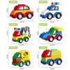 Children Large Particle Engineering Car Educational Assembly Building Block Toys, Style: Sedan