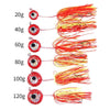 HENGJIA Bearded Guy Lead Sinker Big Head Lead Bait Sea Fishing Hook, Specification: 80G(3)