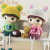1 Pair Creative Resin Crafts Hanging Feet Adorkable Couple Dolls Ornaments Home Wedding Decoration Gift