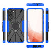 For Samsung Galaxy S23 5G Armor Bear Shockproof PC + TPU Phone Case with Ring(Blue)