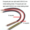 Compatible Version 12V Digital Display DIY Battery Spot Welding Machine Pen Control, Style:6 Square Pen With Case