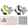 GIYO S-14 Bicycle Half Finger Gloves GEL Shock Absorbing Palm Pad Gloves, Size: L(Yellow)