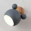 Creative Cartoon E27 LED Warm White Light Wall Lamp for Bedside Passage (Grey)
