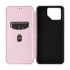For ASUS ROG Phone 8 Carbon Fiber Texture Flip Leather Phone Case(Pink)