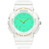 SANDA Small Fresh Digital All-match Waterproof Luminous Student Watch(White Gold)