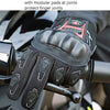 BSDDP RH-A0132 Full Finger Protection Outdoor Motorcycle Gloves, Size: XXL(Black)