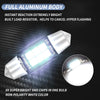 2 PCS 36mm DC12V-24V 3W 6000K 660LM 6LEDs SMD-3030 Car Reading Lamp / License Plate Light
