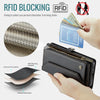 For Samsung Galaxy A36 CaseMe C36 Card Slots Zipper Wallet RFID Anti-theft Leather Phone Case(Black)