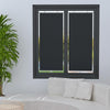 50x125cm Car Summer No-punch Retractable Titanium Silver Sunshade Curtain