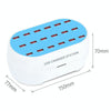 830-18 120W 18 USB Ports Multifunction Smart Charger Station AC100-240V, US Plug (White)