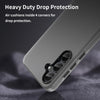 For Samsung Galaxy A35 5G Frosted Translucent TPU Hybrid PC Full Coverage Phone Case(Black)