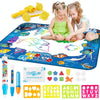 6614 Children Water Drawing Canvas Magic Graffiti Mat, Size: 100 x 80cm New Version